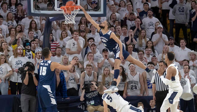 NCAA Basketball: Nevada at Utah State