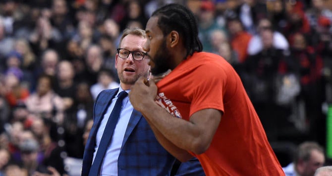 Nick Nurse Kawhi Leonard