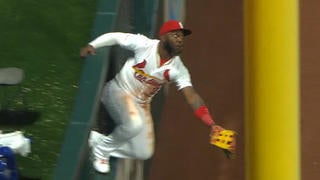 Marcell Ozuna Does A Face Plant 