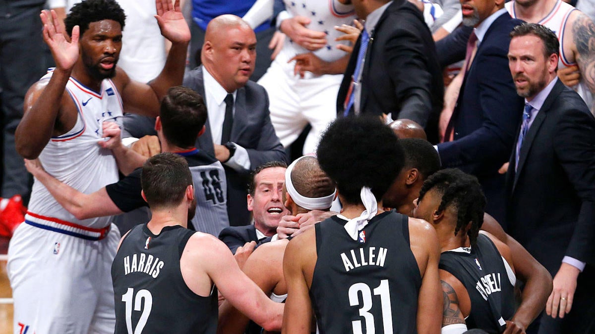 Nba Playoffs 76ers Jimmy Butler Nets Jared Dudley Ejected For
