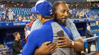 Wearing his dad's No. 27, Vladimir Guerrero Jr. received a hero's welcome  at Olympic Stadium