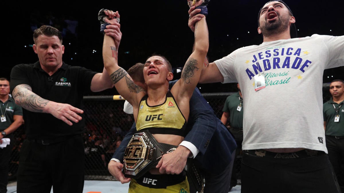 Out UFC fighter Jessica Andrade wins title with body slam KO you've gotta  see - Outsports