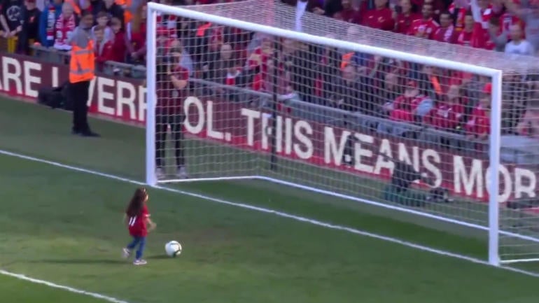 Mo Salah's daughter scores final goal of the Premier League season to