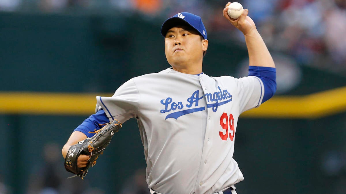 Hyun-Jin Ryu Official Major League Team Issued Los Angeles Dodgers
