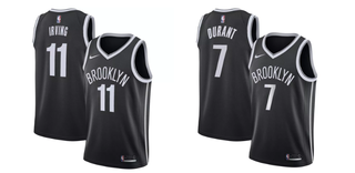 kevin durant jersey number nets