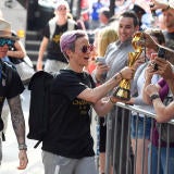 Soccer: Women's World Cup Champions-Hotel Arrival