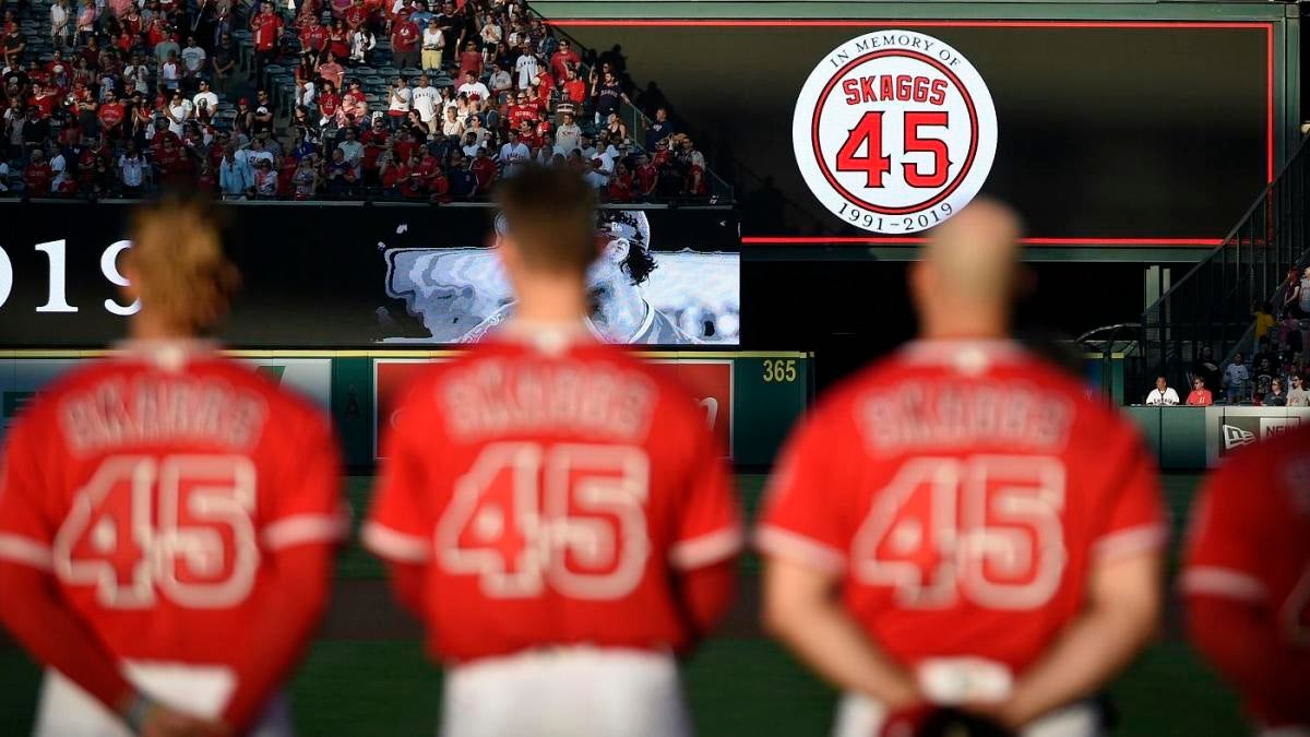 Angels have combined no-hitter, score 13 in first home game since death of  pitcher Skaggs