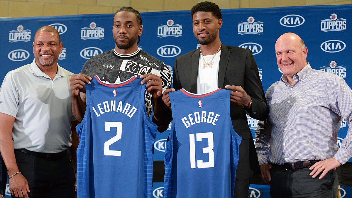 Clippers 2019 20 Roster Projected Starting Lineup Kawhi Leonard Paul George Unite To Form Title Contender Cbssports Com
