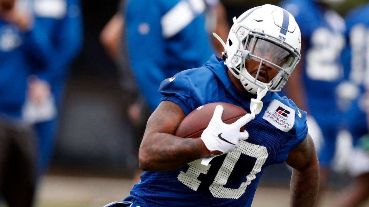 Indianapolis Colts running back Aca'Cedric Ware (38) during NFL football  preseason game action between the