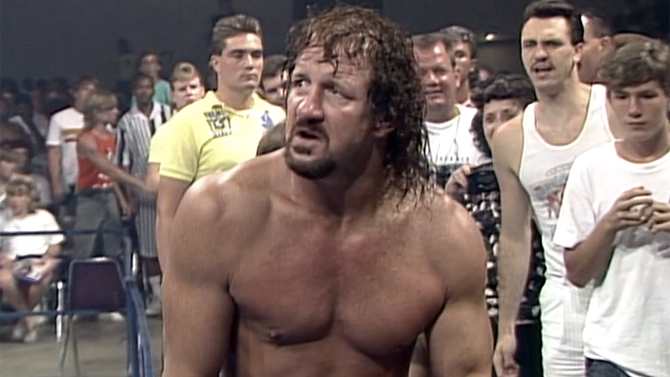 Enraged and embarrassed, Terry Funk came for Ric Flair's pride in 1989.