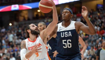 Basketball: USA Basketball Men's National Team Exhibition -Spain at USA