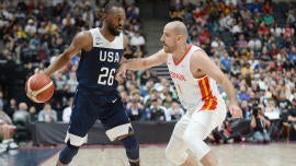 Basketball: USA Basketball Men's National Team Exhibition -Spain at USA