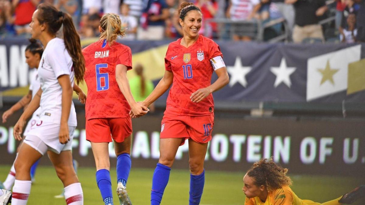 Carli Lloyd Makes 55-Yard Field Goal