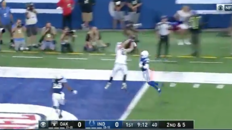 Watch Foster Moreau Scores First Nfl Td Cbssportscom