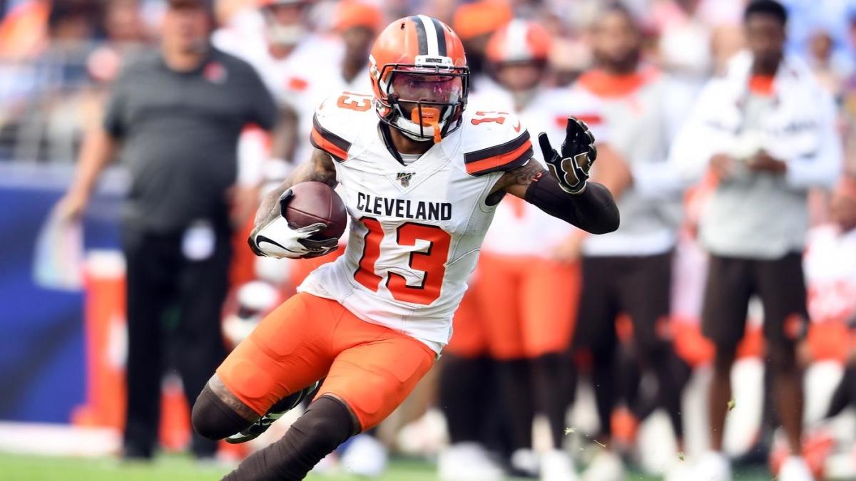 odell in a browns jersey