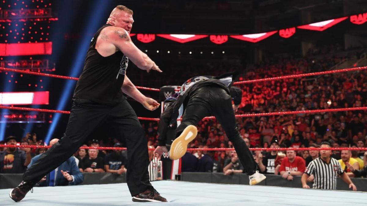 Wwe Raw Results Recap Grades Brock Lesnar Goes On A Rampage The Fiend Sends A Final Message Cbssports Com