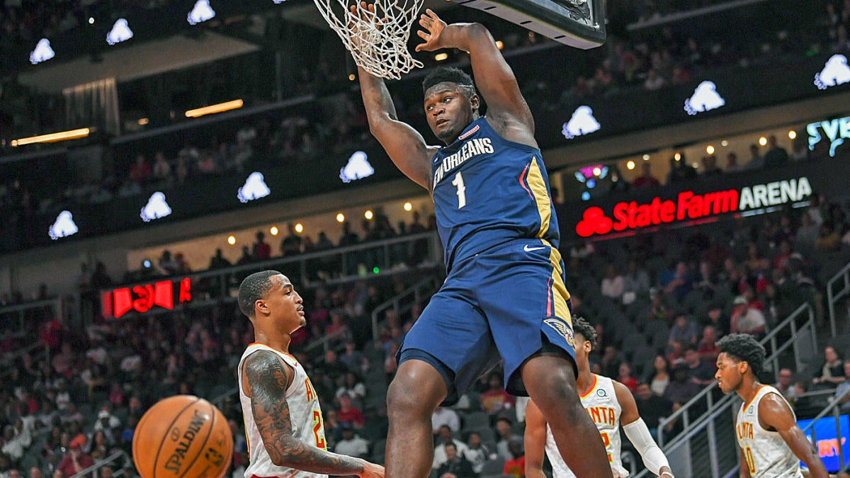 Zion Williamson records first NBA dunk on an alleyoop to give Pelicans