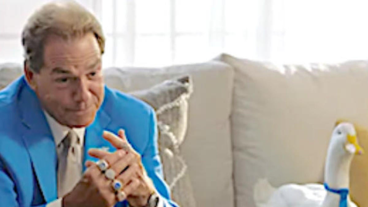 What Was Nick Saban Eating In The Aflac Commercial Cbssports Com