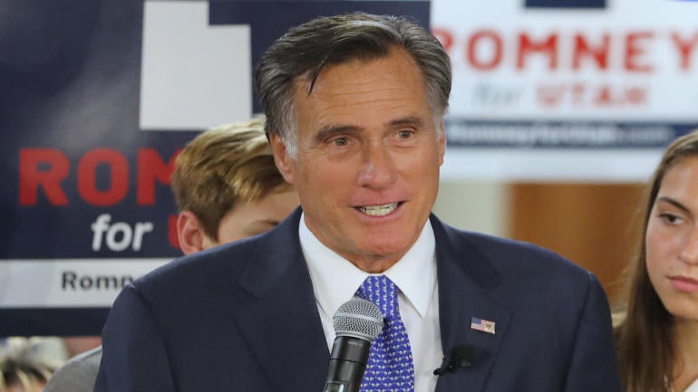 Utah Senate Candidate Mitt Romney Holds Election Night Party In Orem, Utah