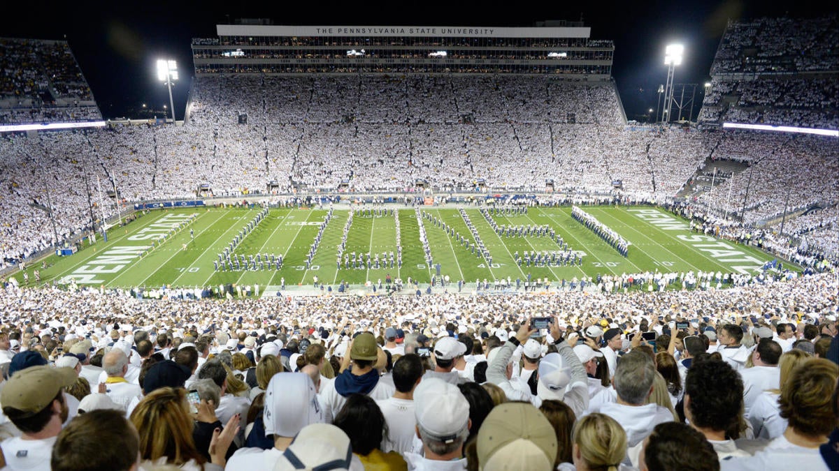 Penn State hosts Iowa in the Big Ten announced for the first time in the CBS college football game as part of a new television deal