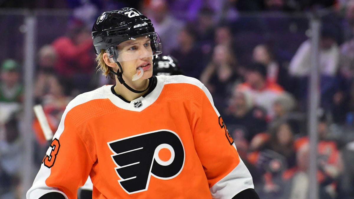 Oskar Lindblom Philadelphia Flyers Game-Worn 2019 NHL Stadium