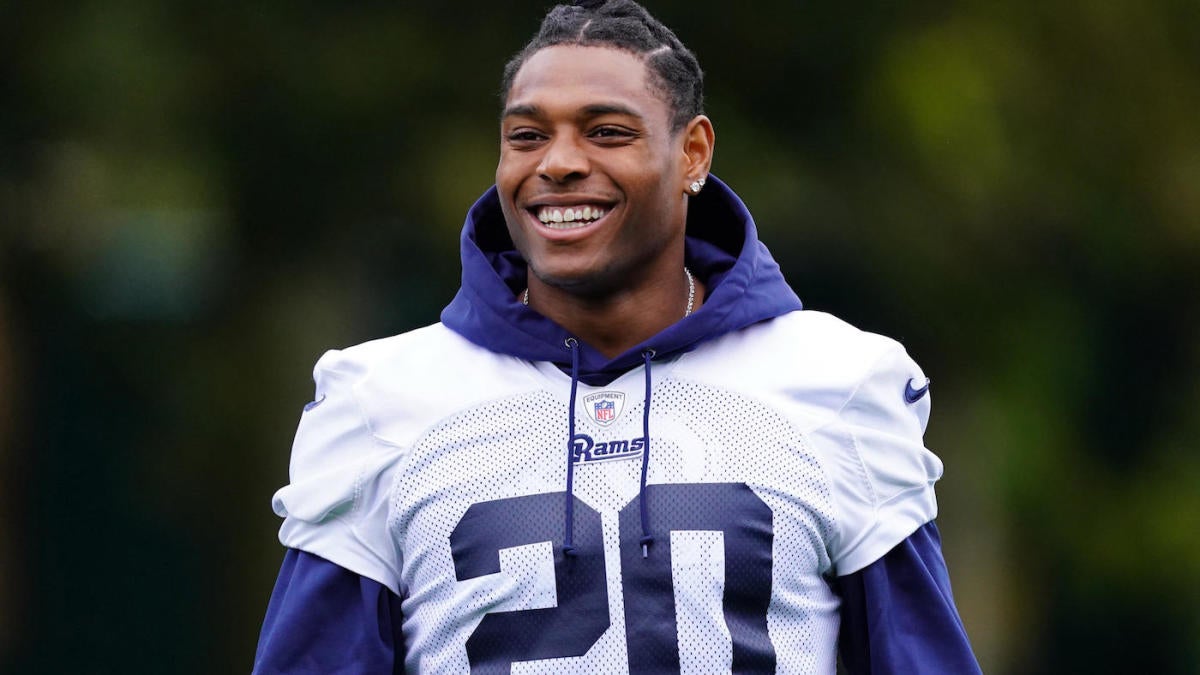 Jalen Ramsey is All Smiles in New Rams Number