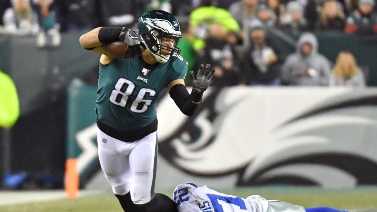 .com: NFL PRO LINE Mens Philadelphia Eagles Zach Ertz Big