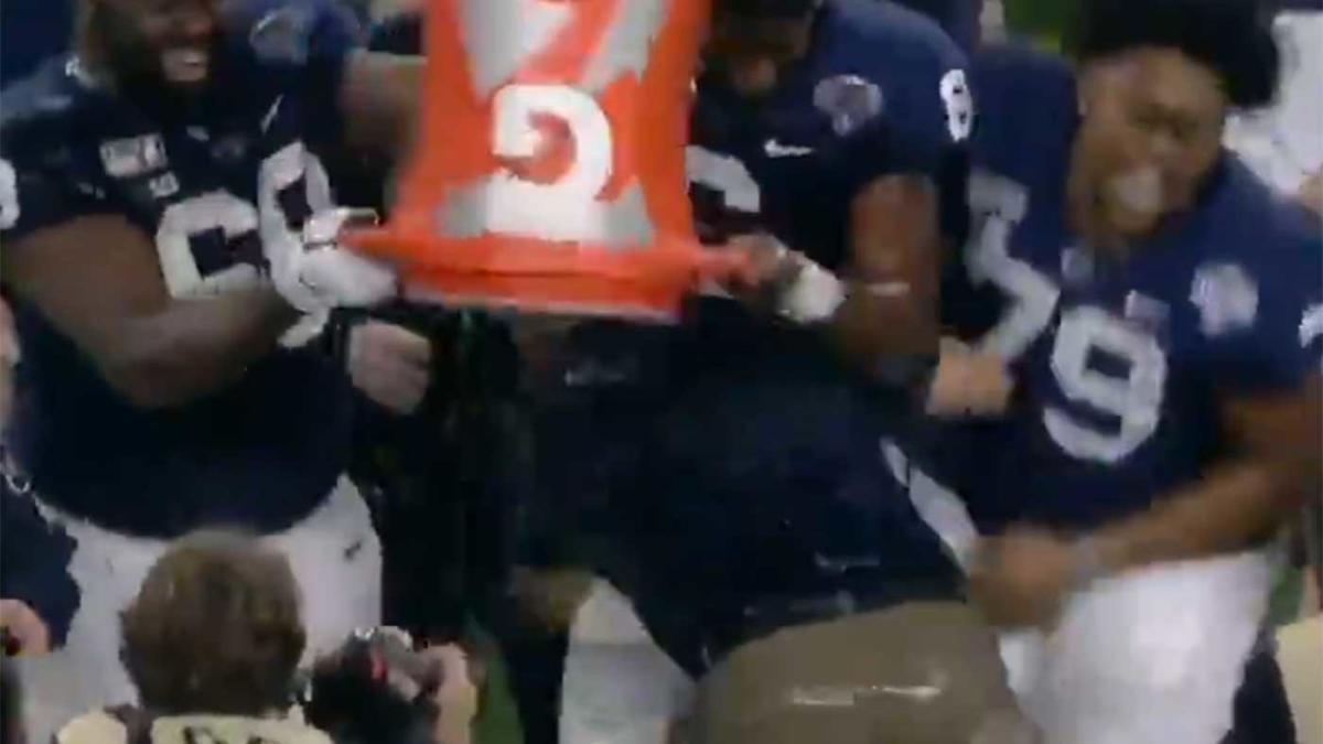 Penn State coach James Franklin and the Cotton Bowl Gatorade bath: Photo of  the week and the story behind it 