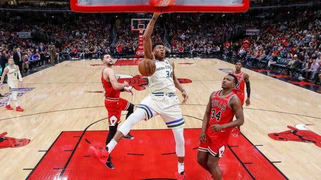 Bucks Giannis Antetokounmpo Threw Down Two Huge Slam Dunks But Pat Connaughton Might Ve Done Him One Better Cbssports Com