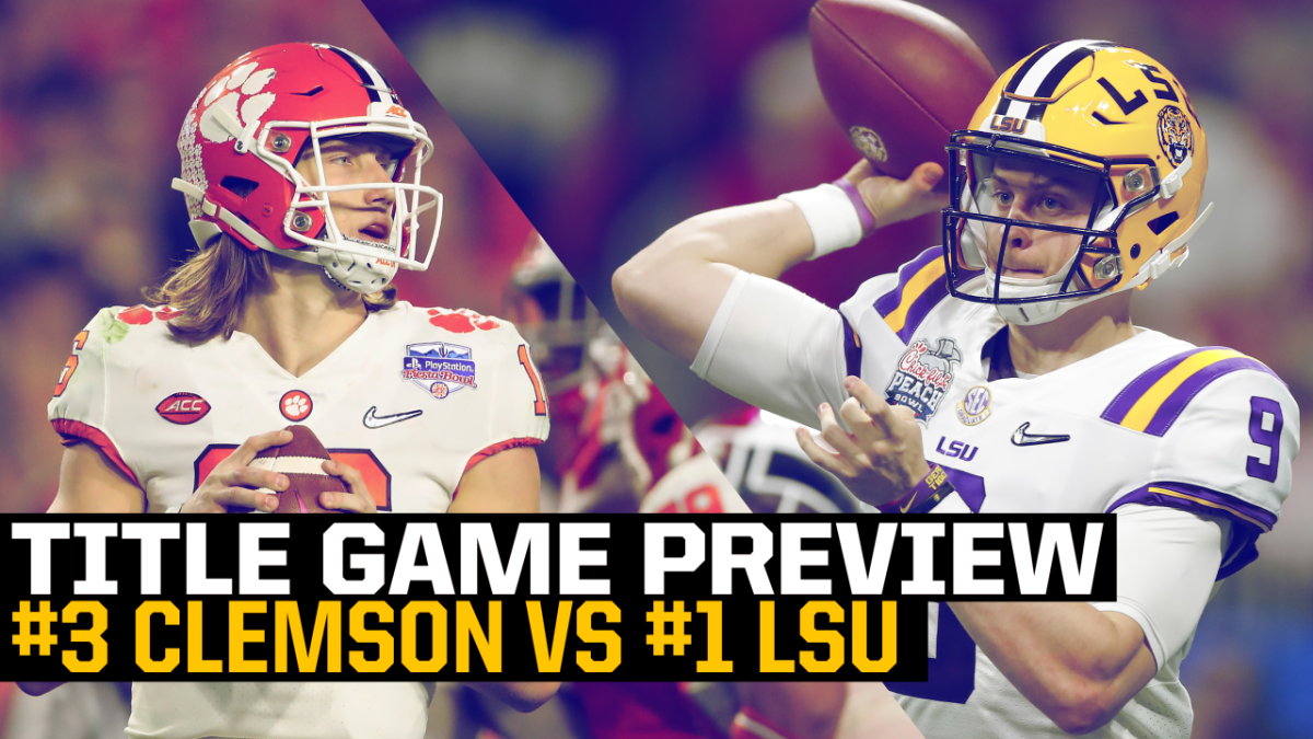 Previewing the national championship No. 1 LSU vs. No. 3 Clemson