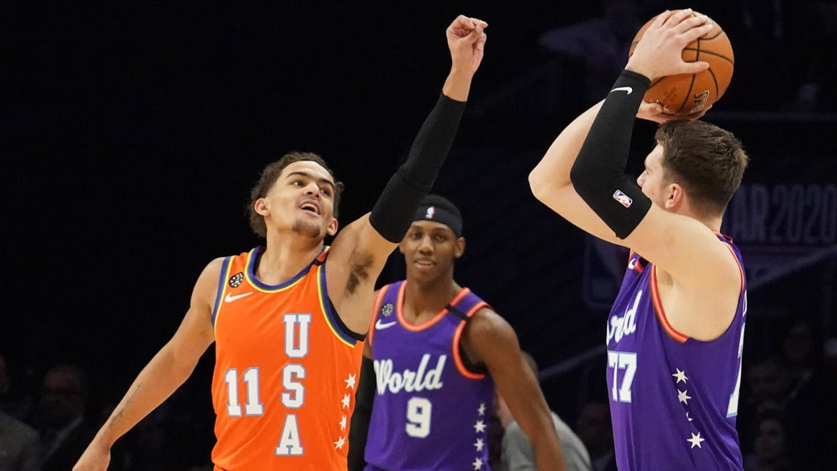 Luka Doncic - 2020 NBA Rising Stars - Team World - Game-Worn 1st