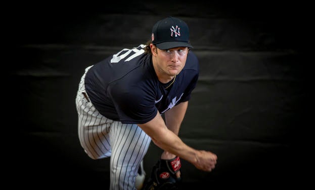 New York Yankees pitcher Gerrit Cole during spring training 2020
