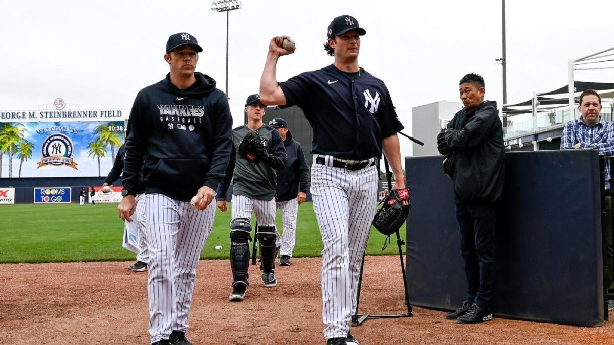 Yankees ace Gerrit Cole throws gas, strikes out two in spring training