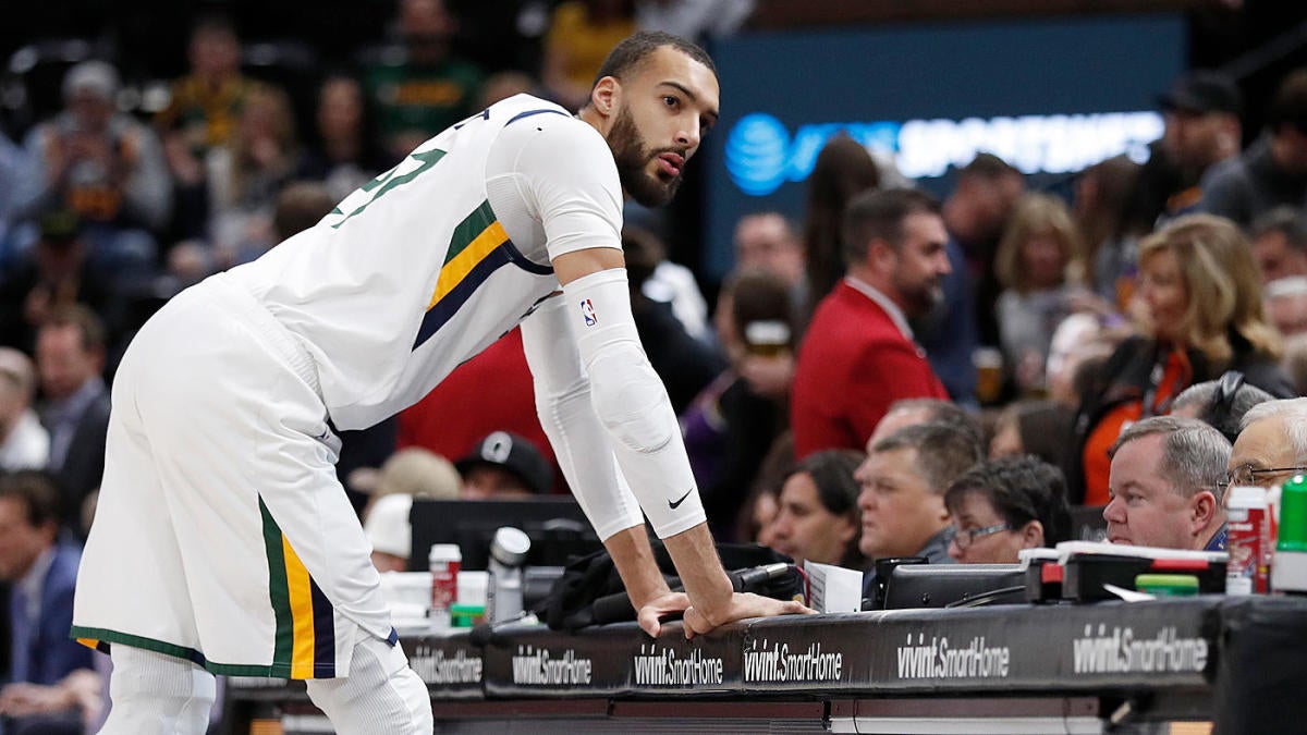 Rudy Gobert touched every microphone at Jazz media availability Monday, now  reportedly has coronavirus - CBSSports.com