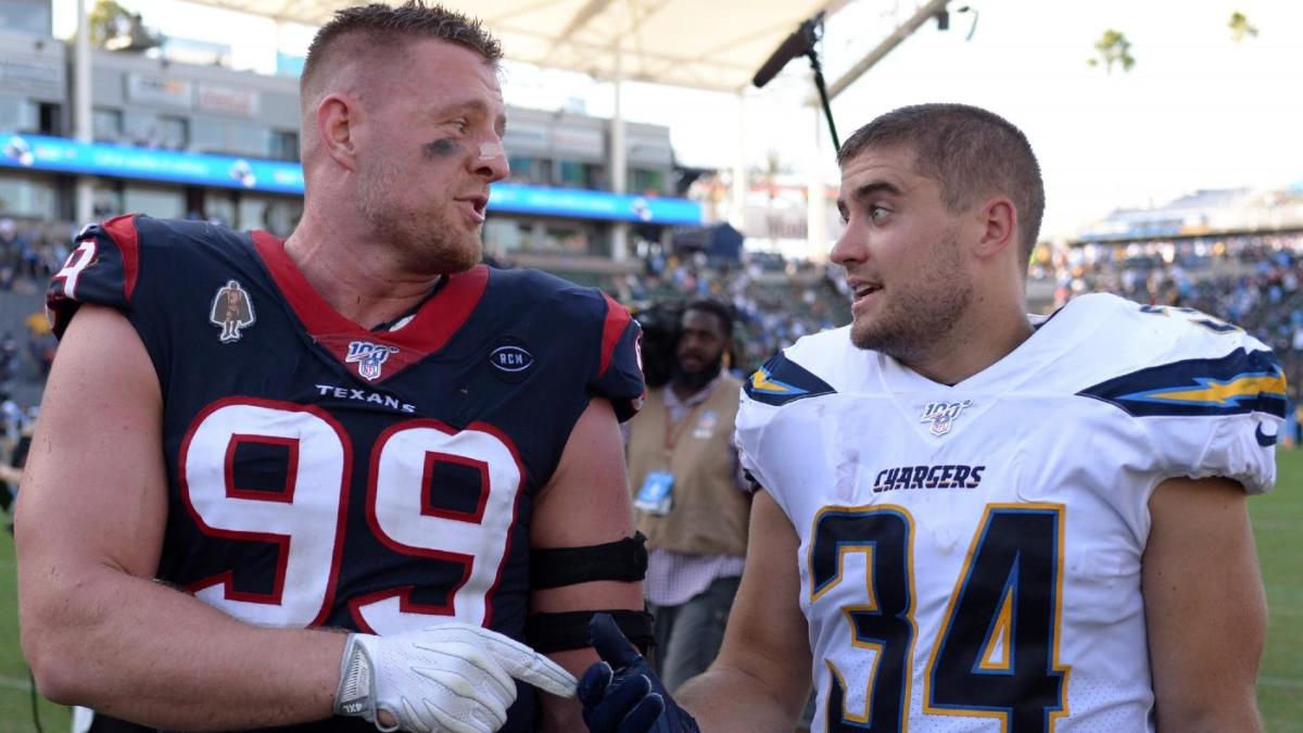 Derek Watt Says It Would Be Incredible To Have Brothers T J And J J Watt With Him On One Team Cbssports Com