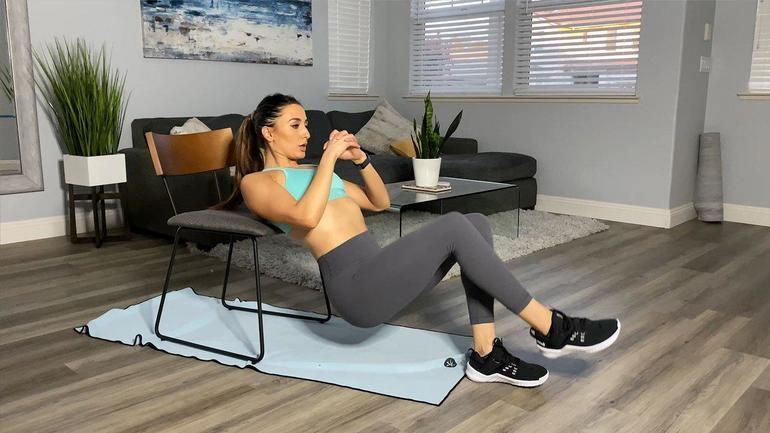 At-home workout with Katerina Kountouris No. 5: Chair only training ...