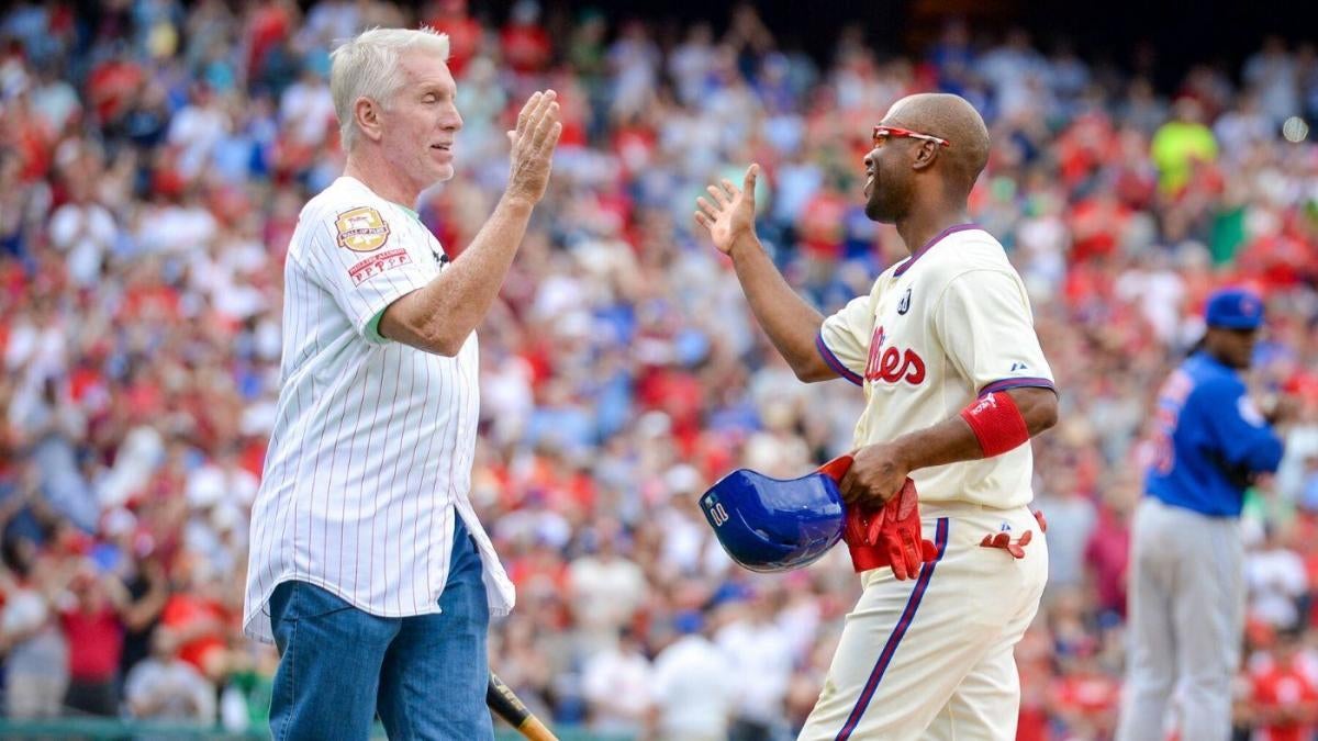 Philadelphia Phillies Mike Schmidt, Steve Carlton and Chase Utley