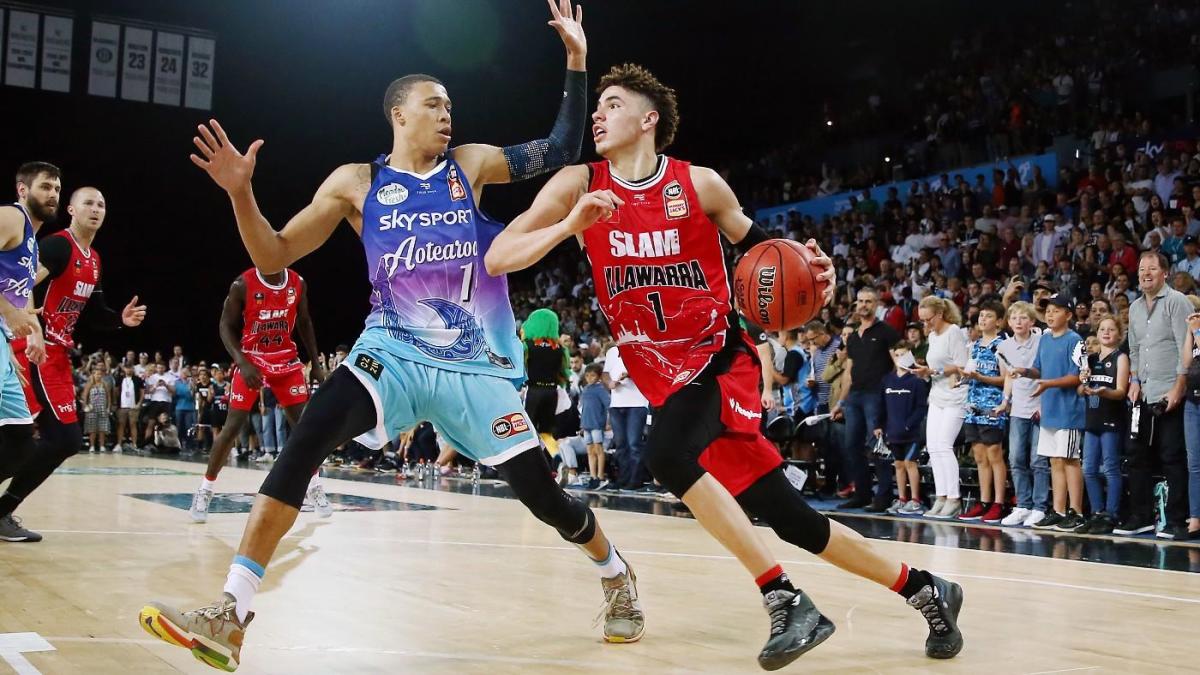 NBA Draft 2020: LaMelo Ball playing with former college hoop stars