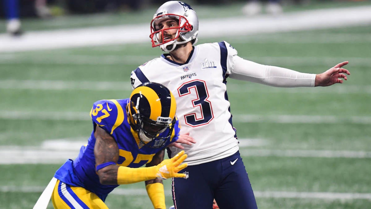 New England Patriots Kicker Stephen Gostkowski Hits A 41