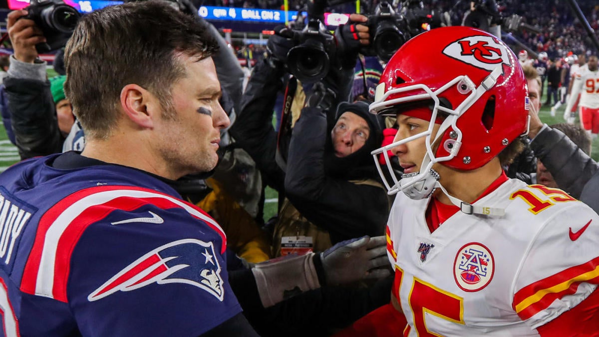 Chiefs' Patrick Mahomes on surpassing Tom Brady as GOAT: 'Ask me when I ...