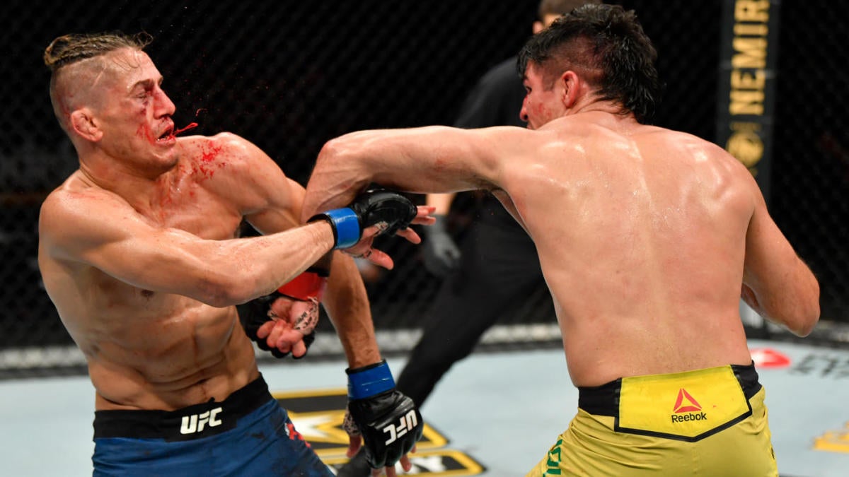 Ufc 249 Results Highlights Vicente Luque Wins Bloody War Over Niko Price After Devastating Left Hand Cbssports Com