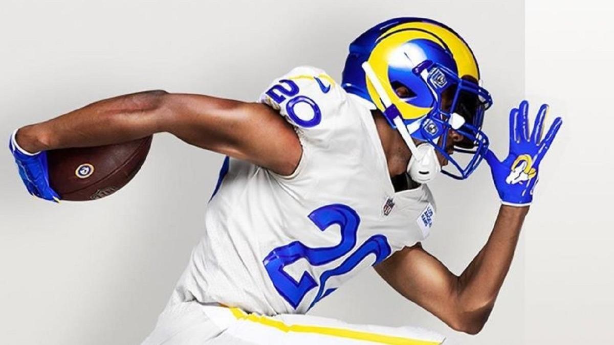 what color are the rams home jerseys