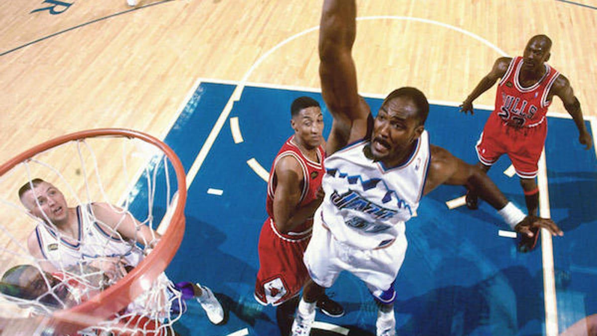 why Karl Malone and Bryon Russell 