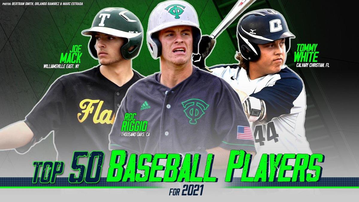 Top 50 high school baseball players in the Class of 2021