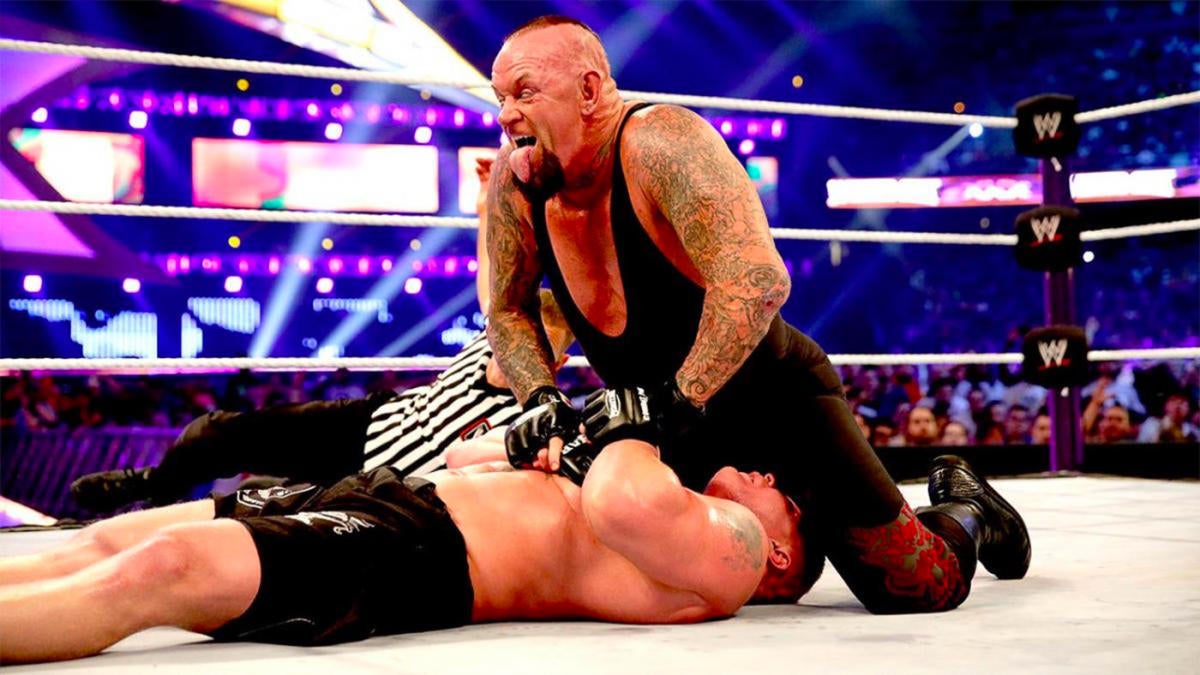wwe wrestlemania 30 undertaker vs brock lesnar