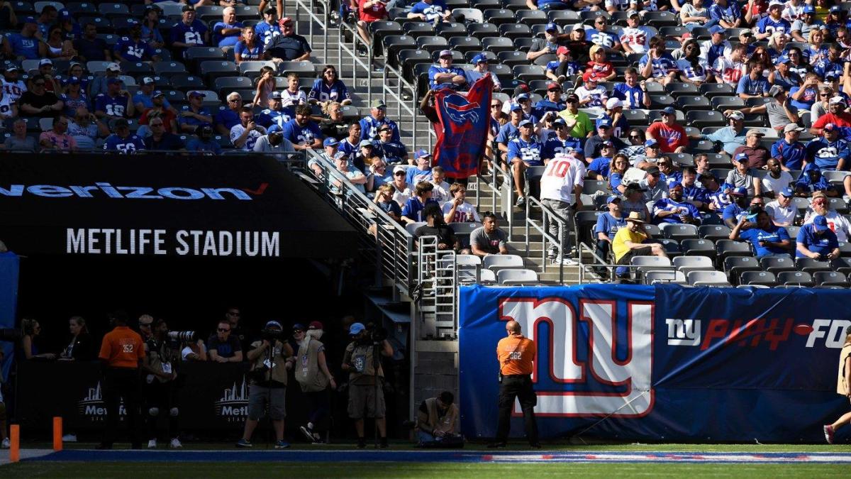Giants, Jets to play without fans at MetLife Stadium under