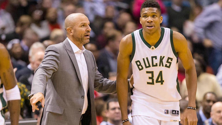 Giannis Antetkounmpo and Jason Kidd