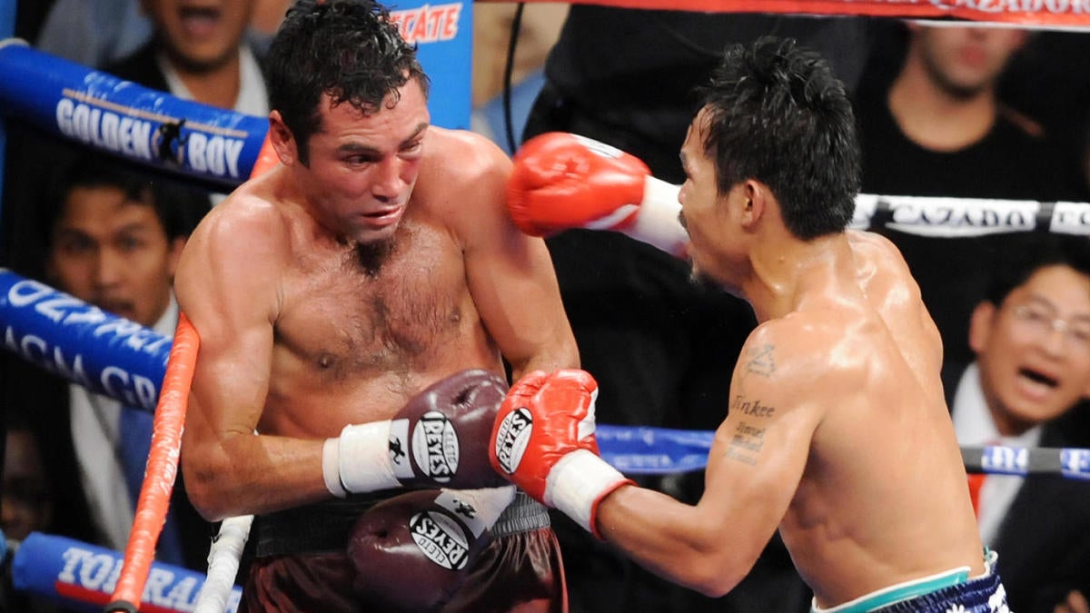 Worst Boxing Predictions Picks Oscar De La Hoya Shane Mosley Make The List After Losses To Manny Pacquiao Cbssports Com