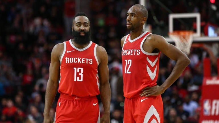 James Harden and Luc Mbah a Moute