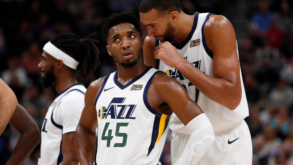 NBA_ Utah''Jazz''Men 32 12 Donovan Mitchell Rudy Gobert Basketball